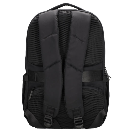 Business-|Rucksack 32 x 45cm in Schwarz mit Trolley-Aufsteckfunktion - leder-accessoires.com