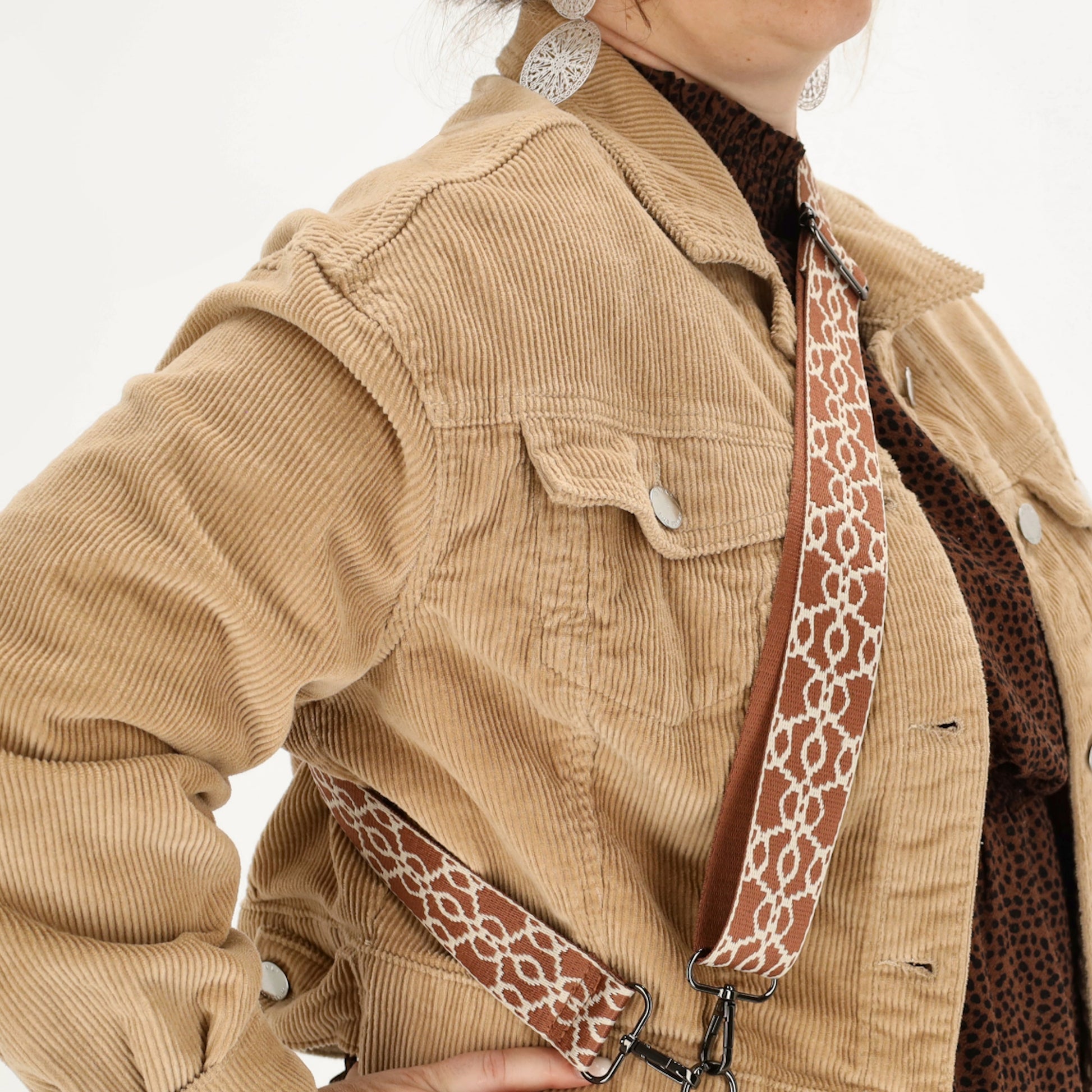 Taschenriemen|Wechselriemen 140cm in Burgunder mit Karabiner - leder-accessoires.com
