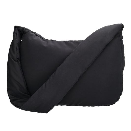Schultertasche 35x32cm Schwarz aus Nylon|Polyester