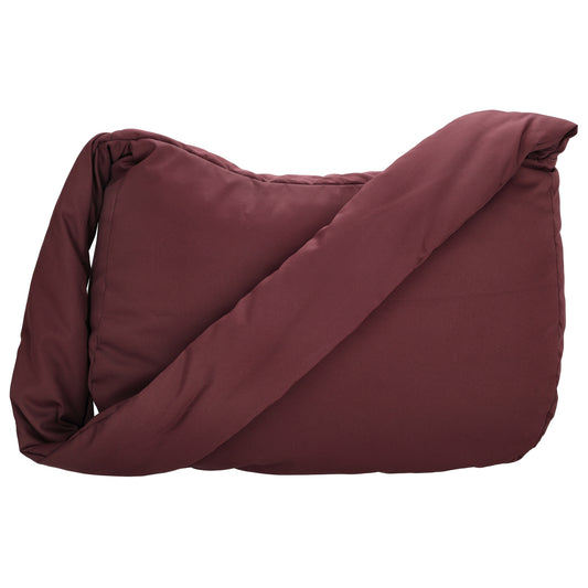 Schultertasche 35x32cm Weinrot aus Nylon|Polyester