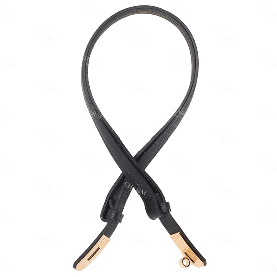 Ledergürtel 10mm in Schwarz mit Goldschließe - leder-accessoires.com