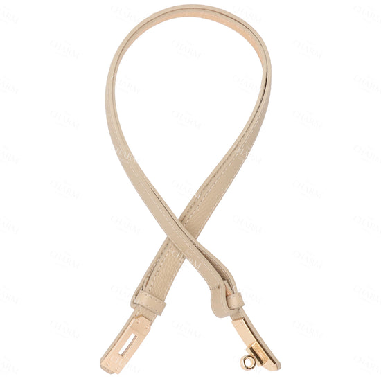 Ledergürtel 10mm in Taupe mit Goldschließe - leder-accessoires.com