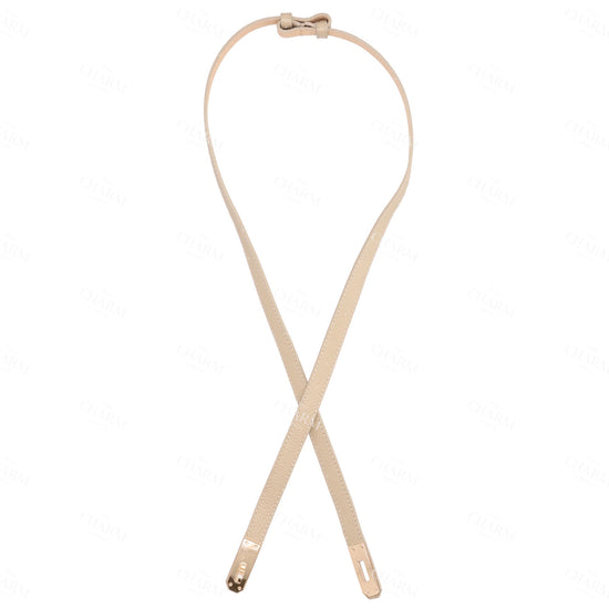 Ledergürtel 10mm in Taupe mit Goldschließe - leder-accessoires.com