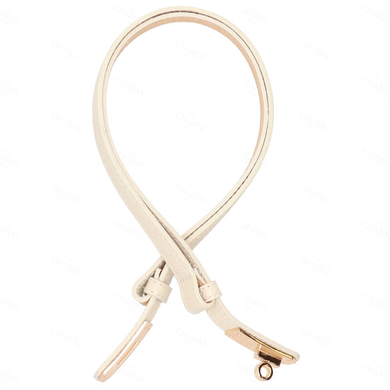 Ledergürtel 10mm in Beige mit Goldschließe - leder-accessoires.com
