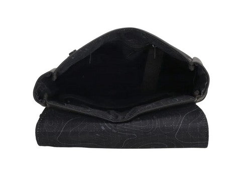 Rucksack mit Handytasche in Schwarz aus Polyester