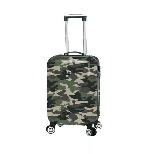 Reisetrolley "Camouflage " 4-Rad 55cm in Grün - leder-accessoires.com