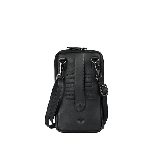 Handytasche | Minibag 11x19cm in Schwarz mit Reißverschluss