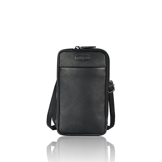 Handytasche | Minibag 11x19cm in Schwarz mit Reißverschluss
