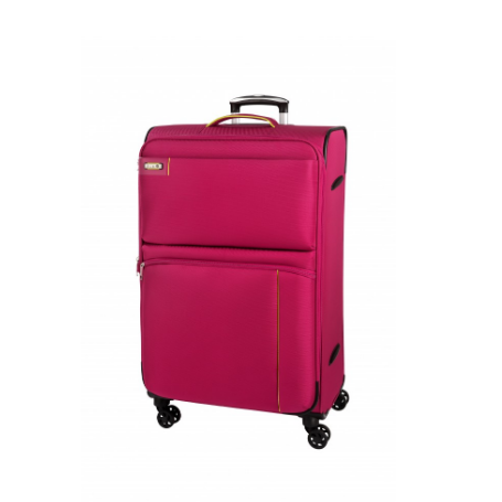 Reisetrolley erweiterbar 4-Rad 65cm in Pink