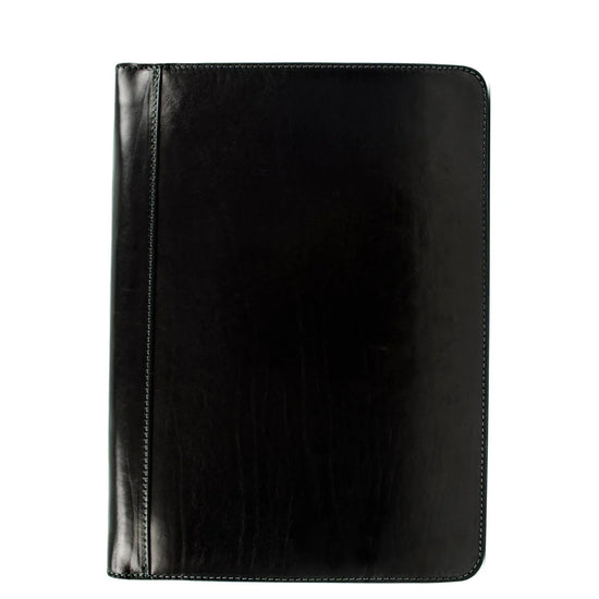 Dokumentenmappe-| Organizer A4 in Schwarz mit Reißverschluss - leder-accessoires.com