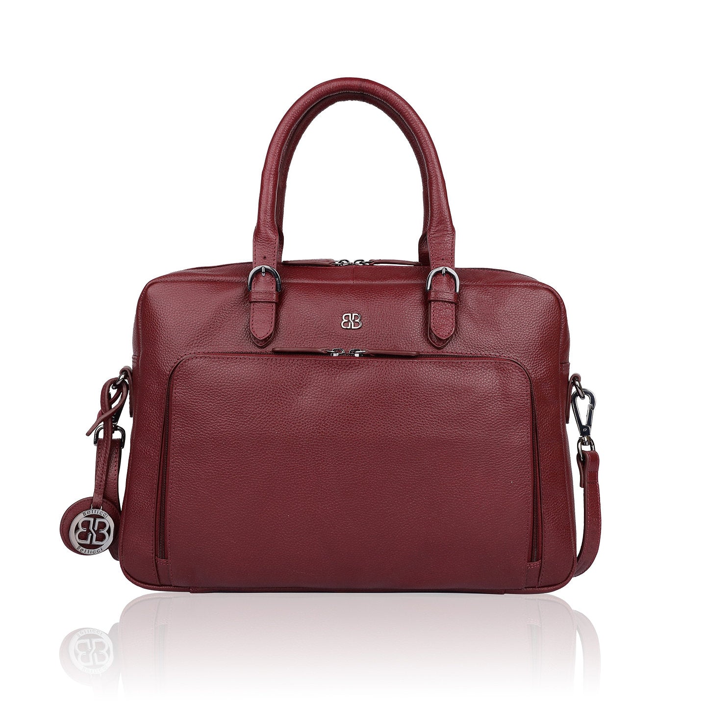 Businesstasche|Handtasche Rot aus Leder
