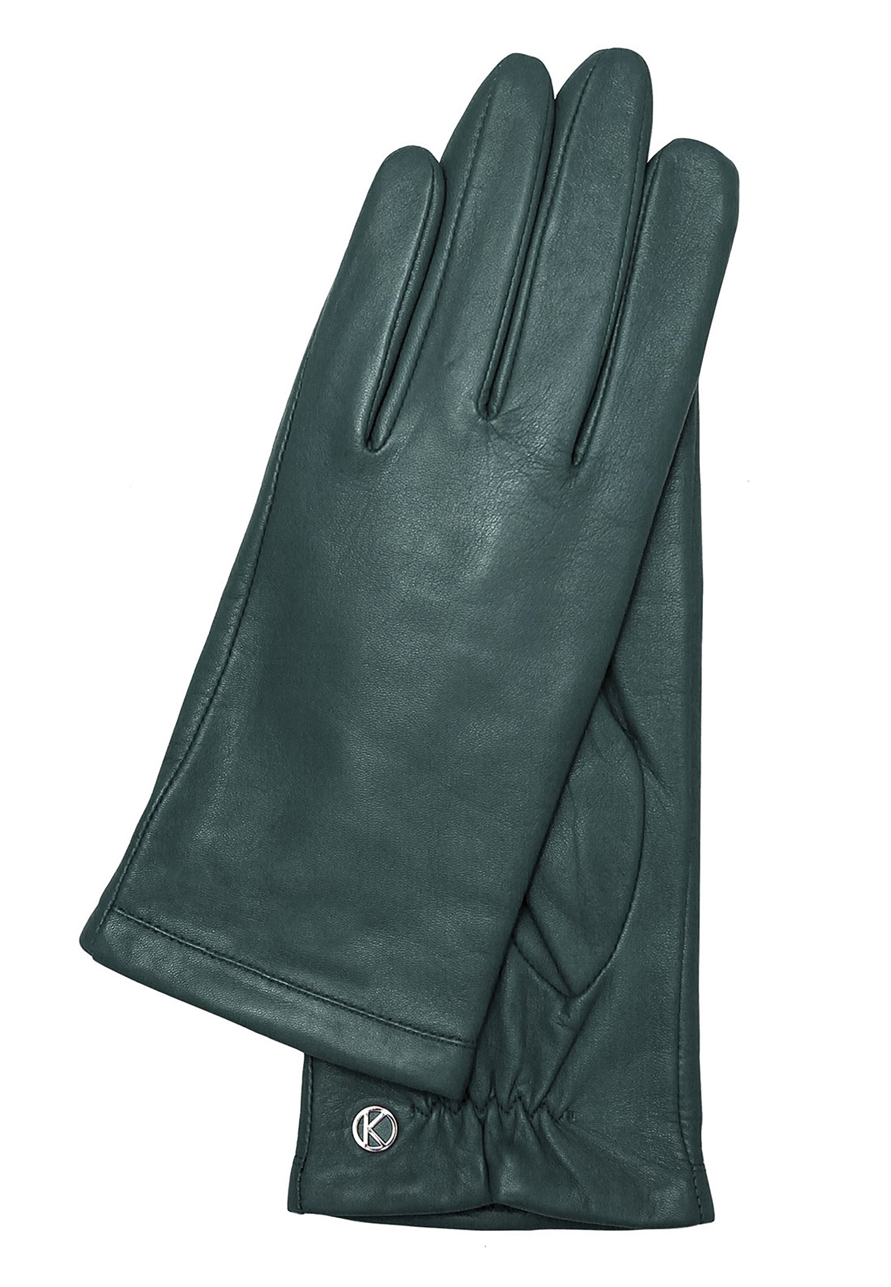 ziegenleder handschuhe damen Handschuhe Damen in angenehmen Grün aus Lammleder