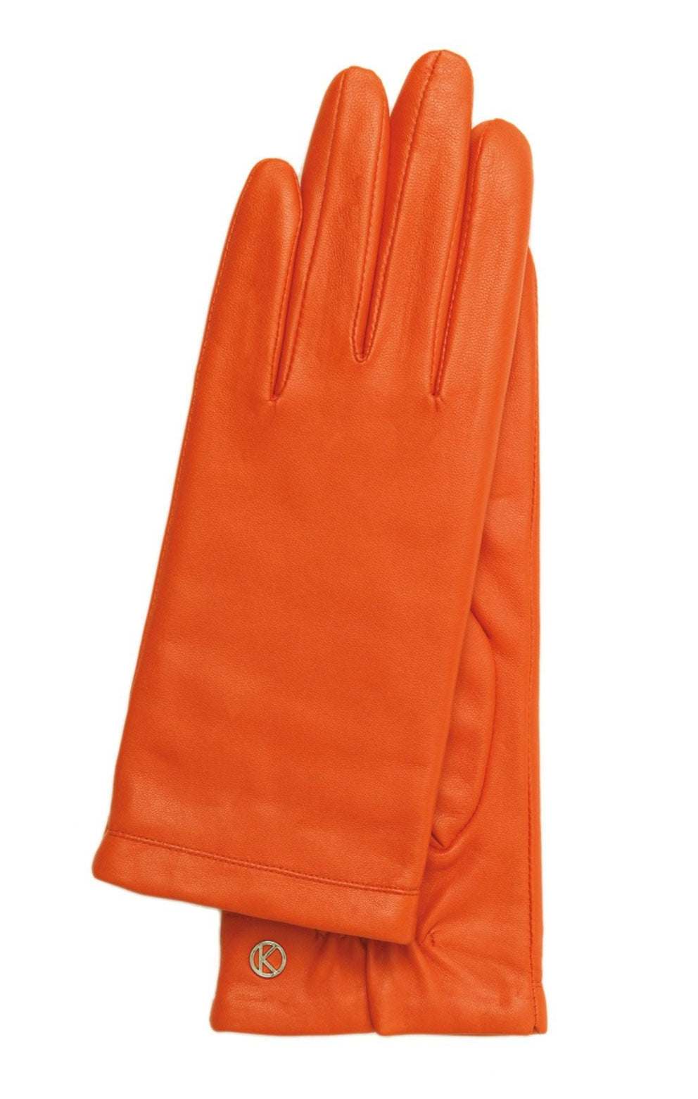orangene handschuhe Handschuhe Damen in Orange aus Lammleder