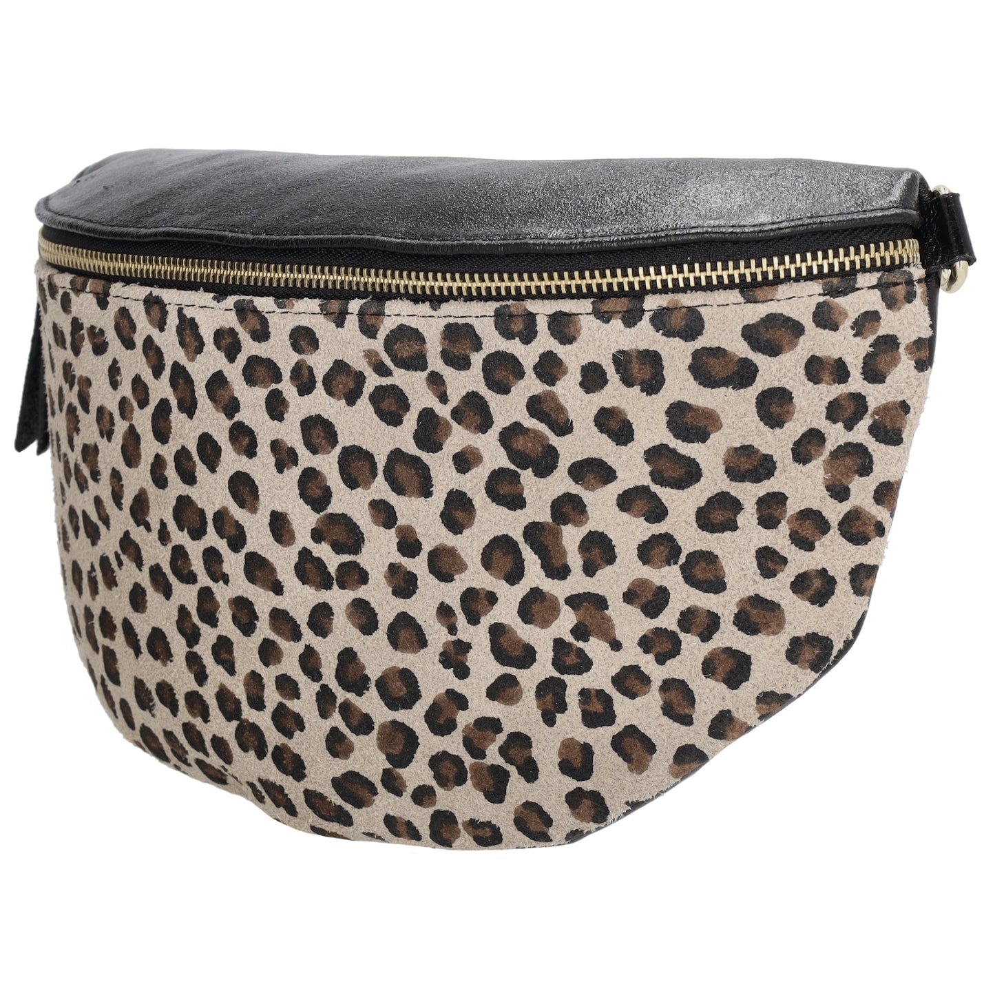 Bodybag|Gürteltasche 30x20cm in Gepard Schwarz aus Leder