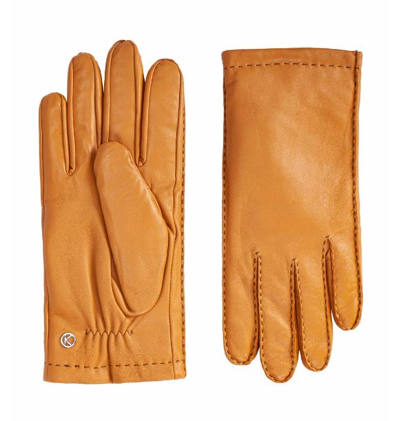handschuhe damen leder gefüttert Lederhandschuhe Damen mit Handnaht in Gelb aus Lammnappa