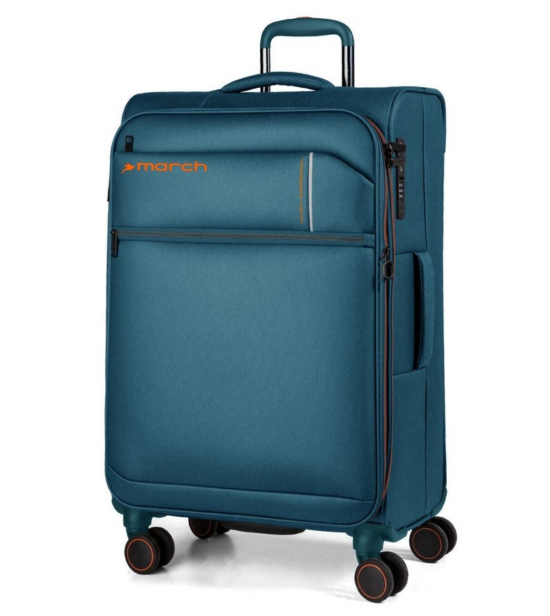 Reisetrolley "silhouette" 4-Rad 55cm in Petrol mit Erweiterung