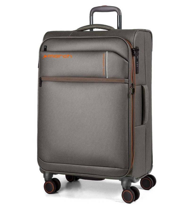 Reisetrolley "silhouette" 4-Rad 68cm in Grau mit Erweiterung