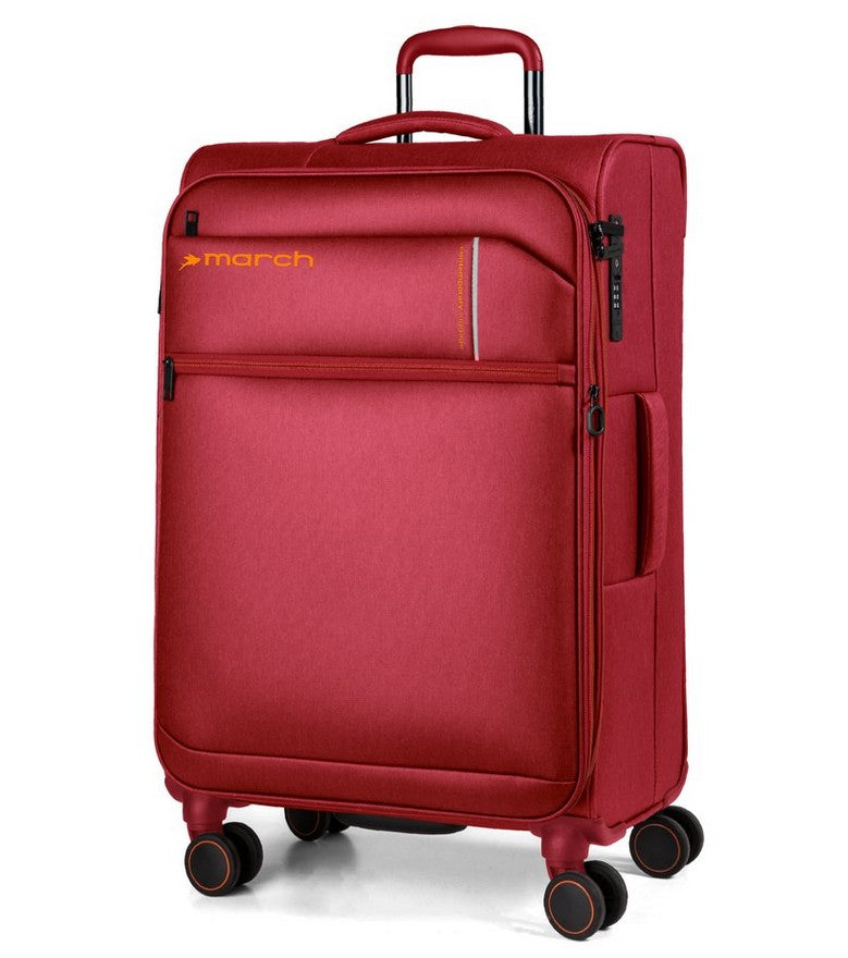 Reisetrolley "silhouette" 4-Rad 78cm in Rot mit Erweiterung
