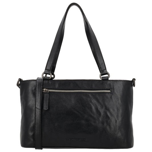 Business-| Laptoptasche 35x20x11cm in Schwarz mit Reißverschluss