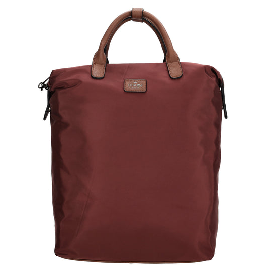 Rucksack 28 x 40cm in Weinrot|Burgunder aus Nylon|Polyester mit Reißverschluss