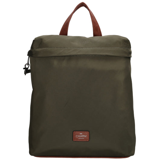 Rucksack 26 x 29cm in Oliv|Grün aus Nylon|Polyester