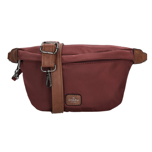Bodybag 22x14cm in Weinrot|Burgund mit Reißverschluss