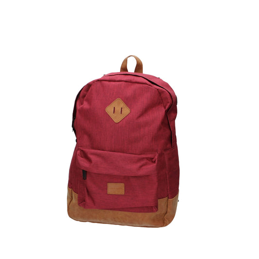 Rucksack 31x17x43cm in Bordeaux|Cognac mit Reißverschluss - leder-accessoires.com