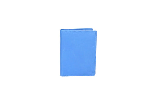 Geldbörse Hochformat mit Riegel in Royalblau aus Leder - leder-accessoires.com