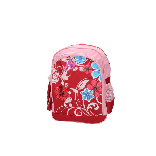 Kinderrucksack "Blumen" in Rot|Pink - leder-accessoires.com