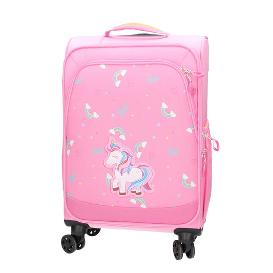 Reisetrolley Travelite "Minimover" Einhorn 4-Rad in Rosa - leder-accessoires.com