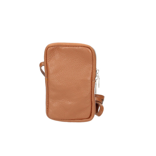 Handytasche 16x10cm in Cognac aus Leder - leder-accessoires.com