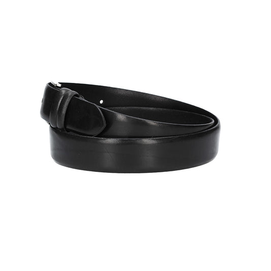 Herren-|Anzugsgürtel 35mm in Schwarz aus Vollrindleder mit Pull-Up-Effekt - leder-accessoires.com