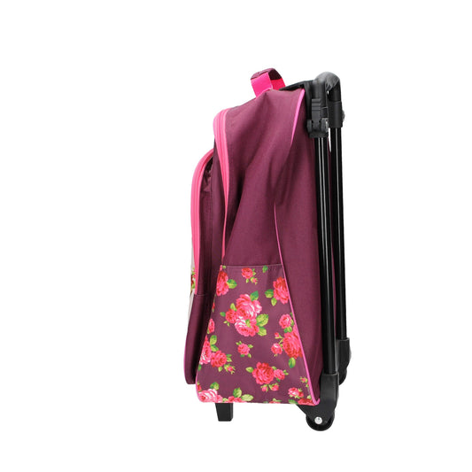 Kindertrolley " Pferde " 2-Rad in Rosa - leder-accessoires.com