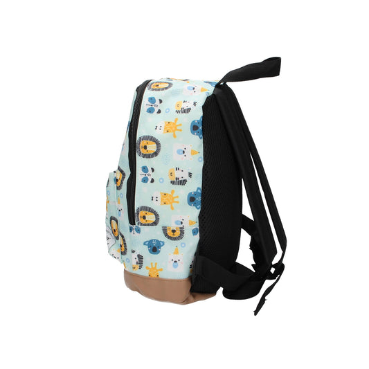 Kinderrucksack " Tiere" in Hellblau - leder-accessoires.com