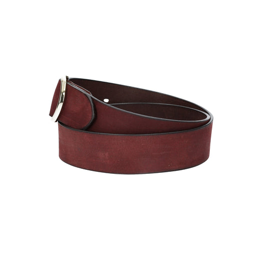 Ledergürtel Bordeaux 40mm mit goldener Vollschließe - leder-accessoires.com