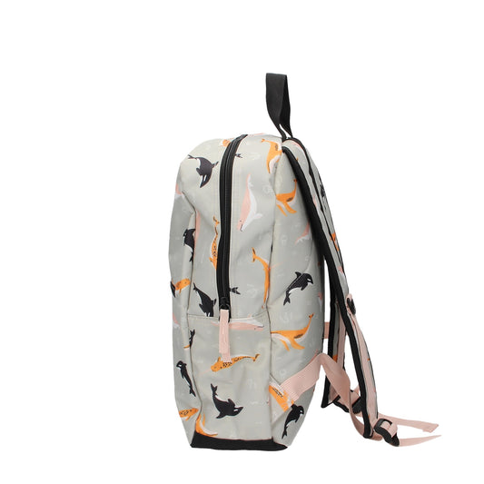 Kinderrucksack " Wale " in Hellgrau - leder-accessoires.com