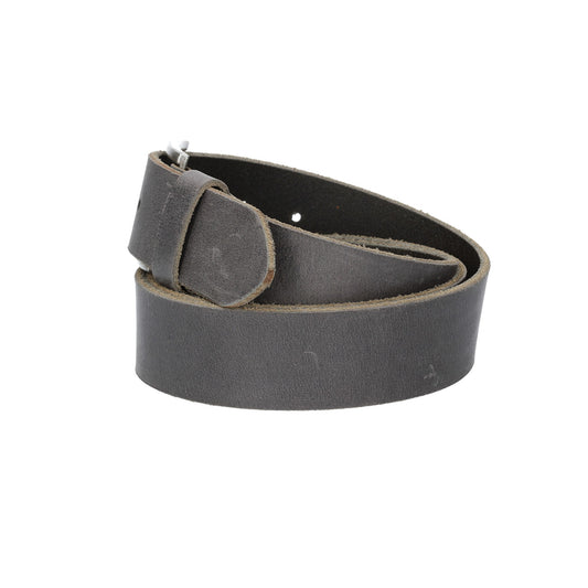 Ledergürtel 40mm in Schwarz mit matter Dornschließe - leder-accessoires.com