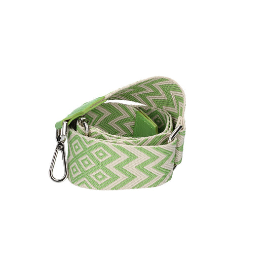 Taschenriemen|Wechselriemen in Hellgrün mit Karabiner Silber - leder-accessoires.com