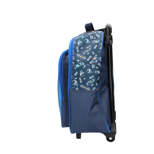Kindertrolley " Skater " 2-Rad in Blau - leder-accessoires.com