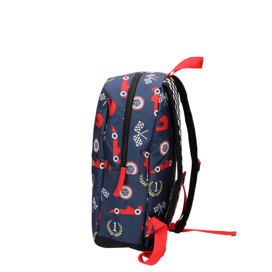Kinderrucksack " Rennwagen " in Blau - leder-accessoires.com