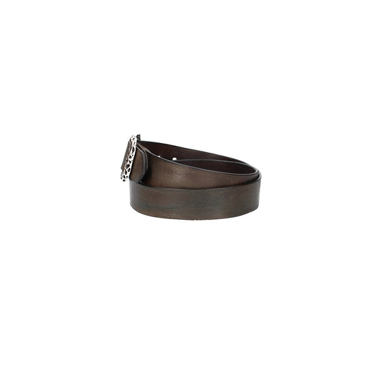 Ledergürtel in Grau 40mm mit Schmuck-Vollschließe - leder-accessoires.com