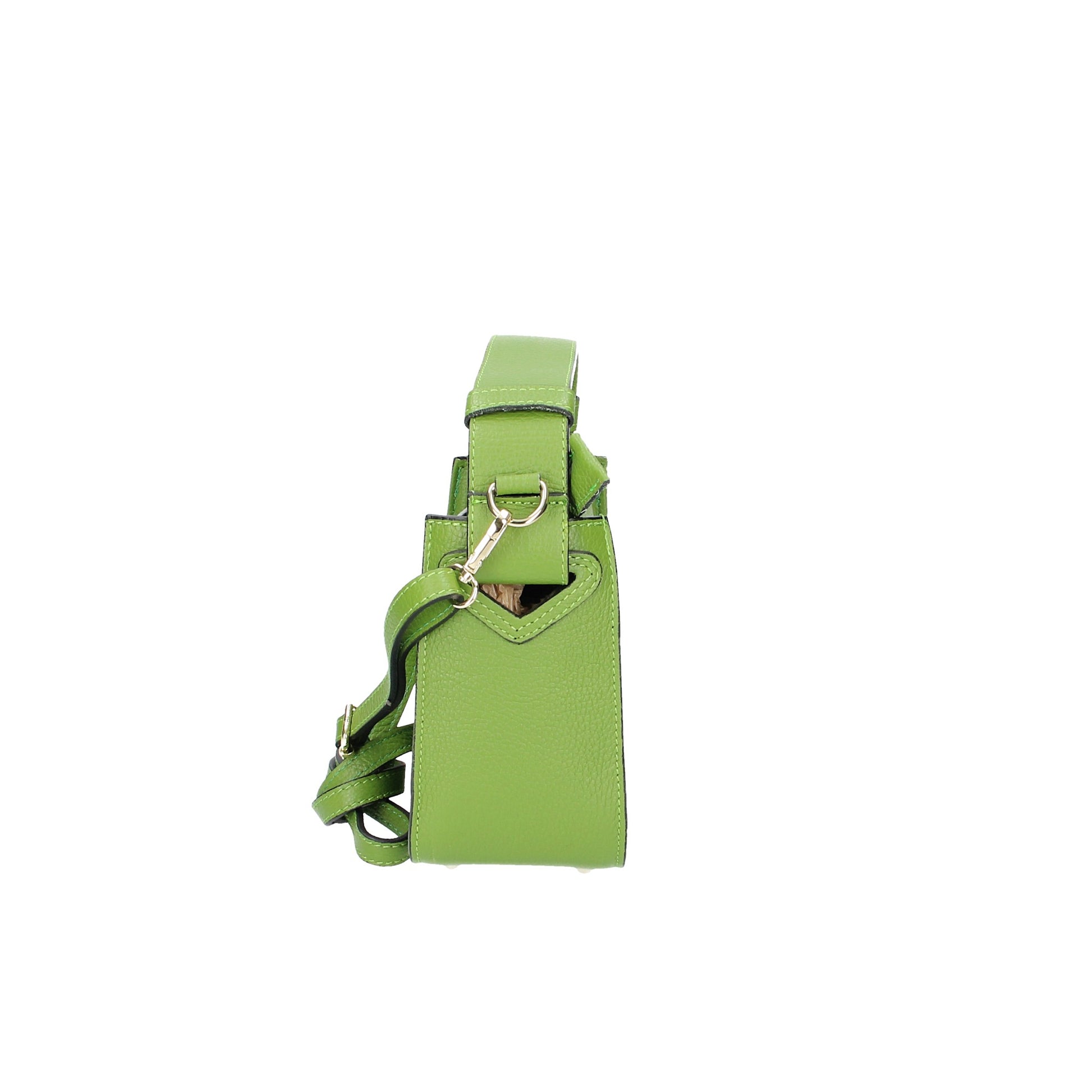 SALE Handtasche mit Kurzgriff in Grün aus Leder - leder-accessoires.com