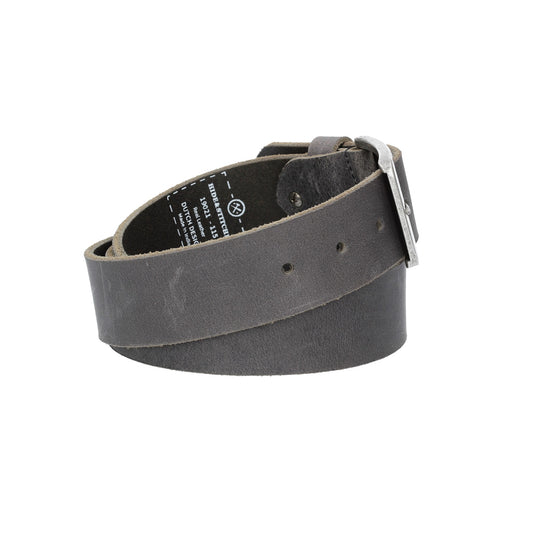 Ledergürtel 40mm in Schwarz mit matter Dornschließe - leder-accessoires.com