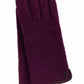 Walkstrickhandschuhe Damen in Beere|Violett aus 100% Schurwolle