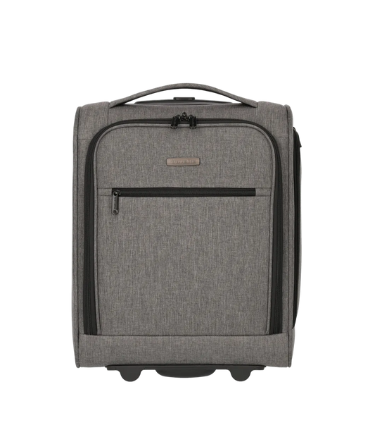Reisetrolley|Handgepäck Travelite "Cabin" 2-Rad 34 x 43 x 20 cm in Grau - leder-accessoires.com