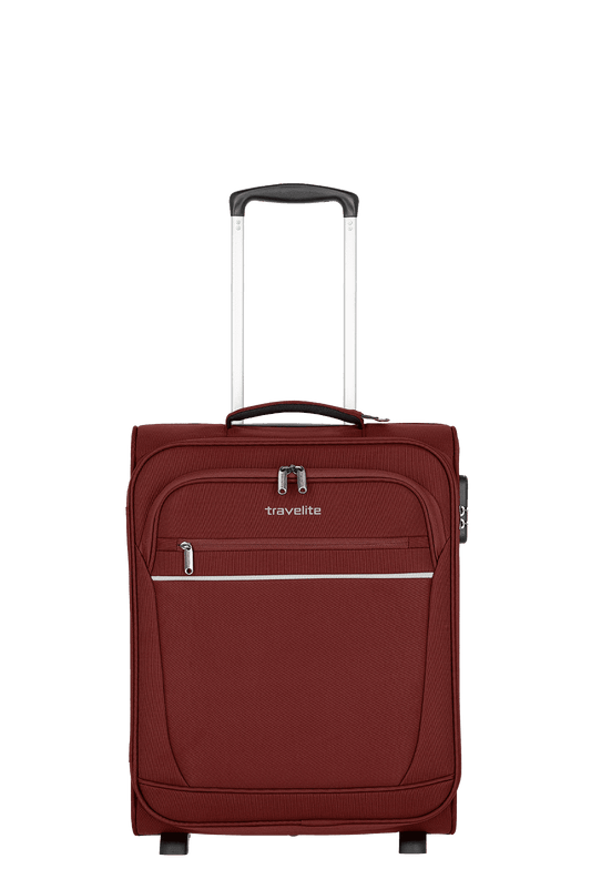 Reisetrolley Travelite "Cabin" 2-Rad 39x52x20 cm in Bordeaux - leder-accessoires.com