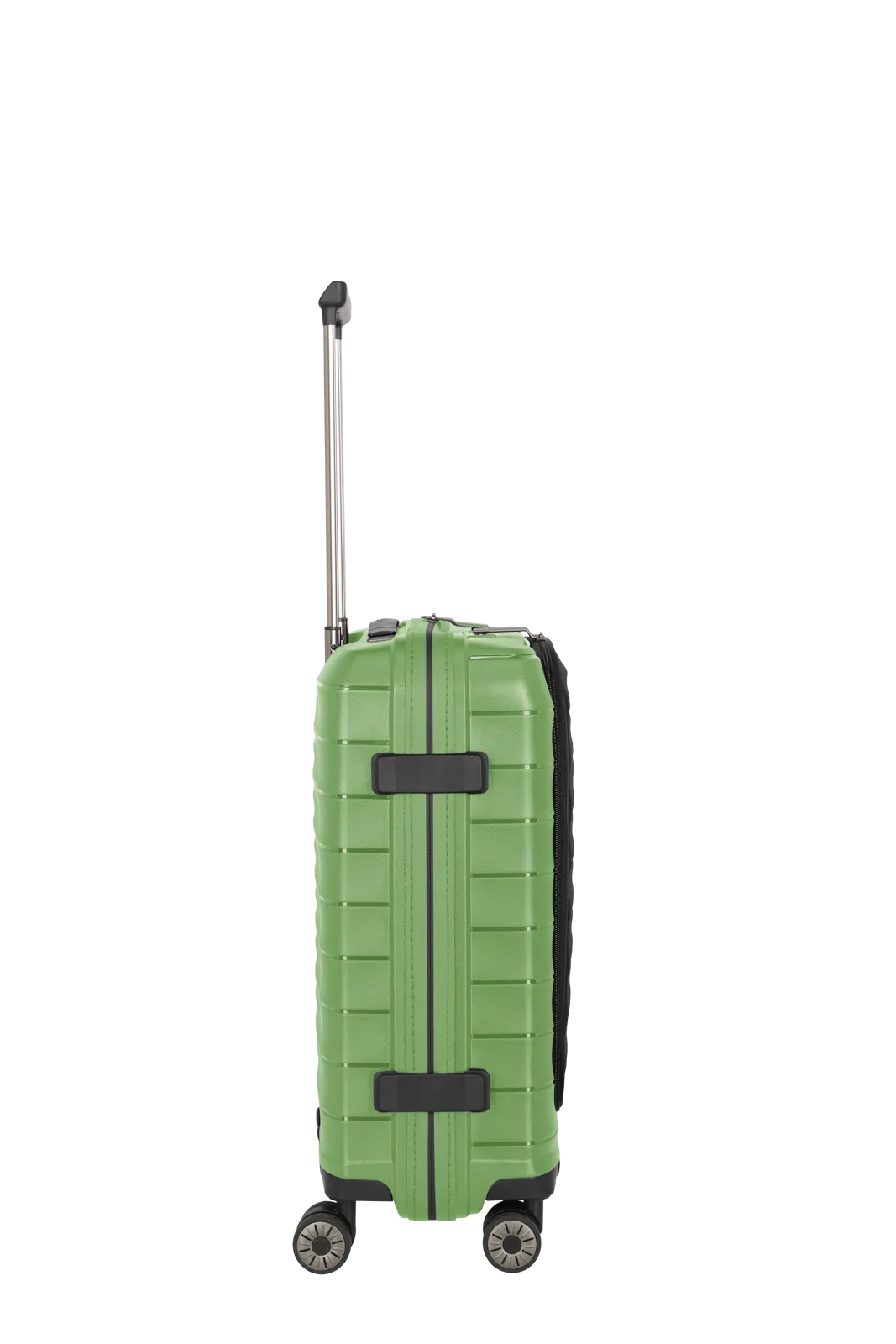 Mooby Trolley S in Grün mit 4-Rad und Erweiterung - leder-accessoires.com