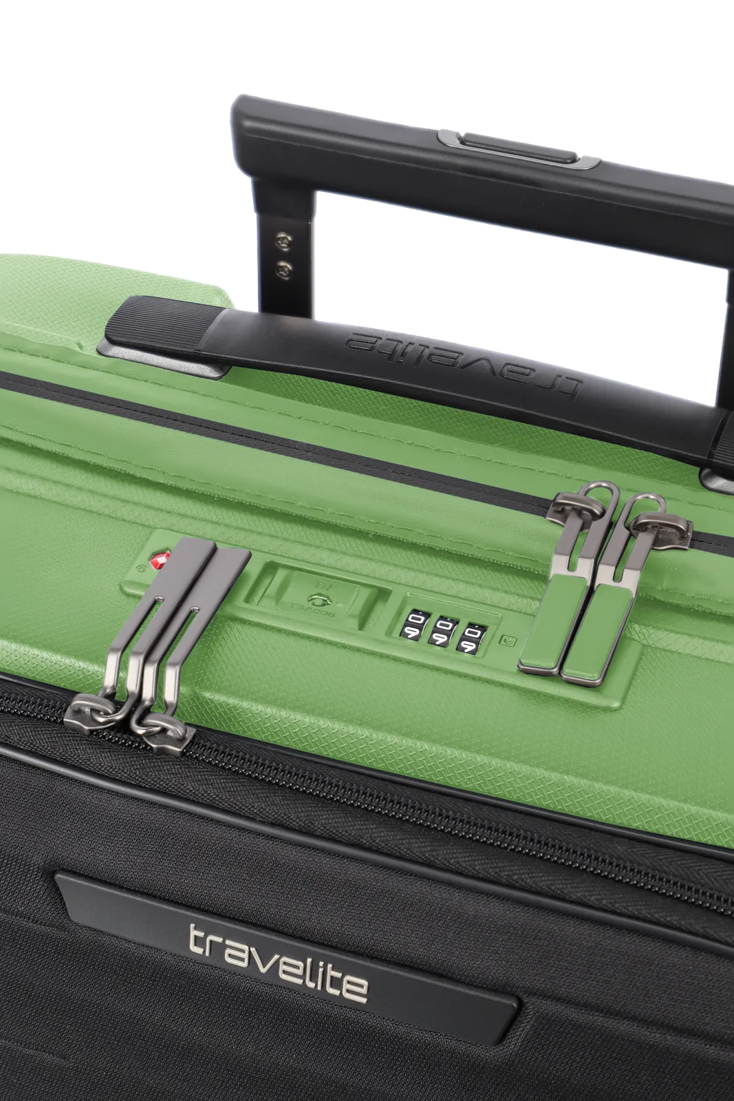 Mooby Trolley S in Grün mit 4-Rad und Erweiterung - leder-accessoires.com