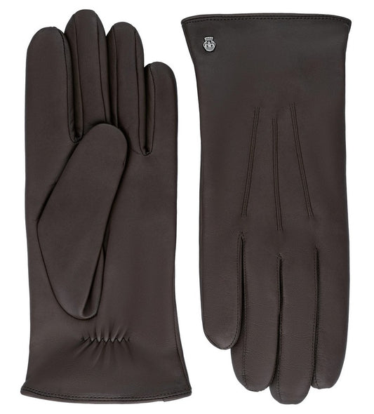 Lederhandschuhe | Haarschafleder Herren in Coffee|Braun mit dezenter Raffung von Röckl (Kopie) - leder-accessoires.com
