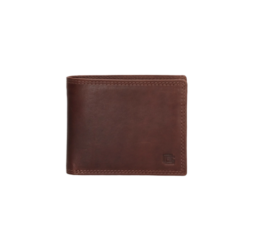 Geldbörse Querformat in Braun aus Leder - leder-accessoires.com